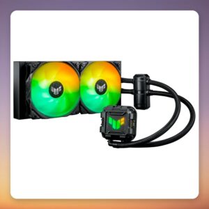 Asus TUF Gaming LC II 240 ARGB 240 mm AIO Liquid CPU Cooler, Black