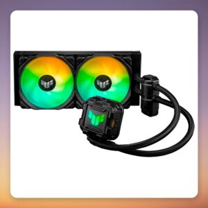 Asus TUF Gaming LC II 240 ARGB 240 mm AIO Liquid CPU Cooler, Black