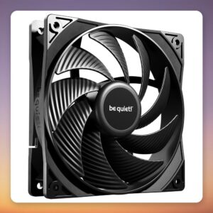 be quiet! Pure Wings 3 120 mm PWM High-Speed Case Fan, Black, 2100 RPM