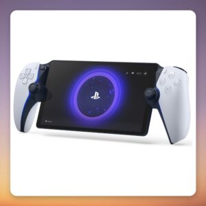 Sony PlayStation Portal Remote Player, 8″ 1080p LCD, PS5 Streaming, White/Black