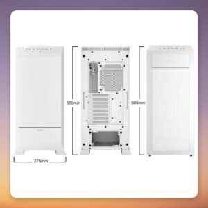 be quiet! Dark Base Pro 901 E-ATX Big Tower Case, White, Tempered Glass, 3x Silent Wings 4 Fans