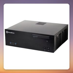 Silverstone Gandia GD04B Micro-ATX HTPC Case, Black, USB 3.0