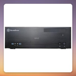 Silverstone Gandia GD04B Micro-ATX HTPC Case, Black, USB 3.0
