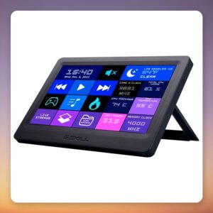 G.Skill WigiDash 7″ IPS Touchscreen Command Panel, 20 Virtual Keys, USB, Black