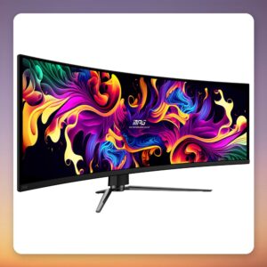 MSI MPG 491CQPDE QD-OLED 49″ DQHD 144Hz 1800R Curved Gaming Monitor