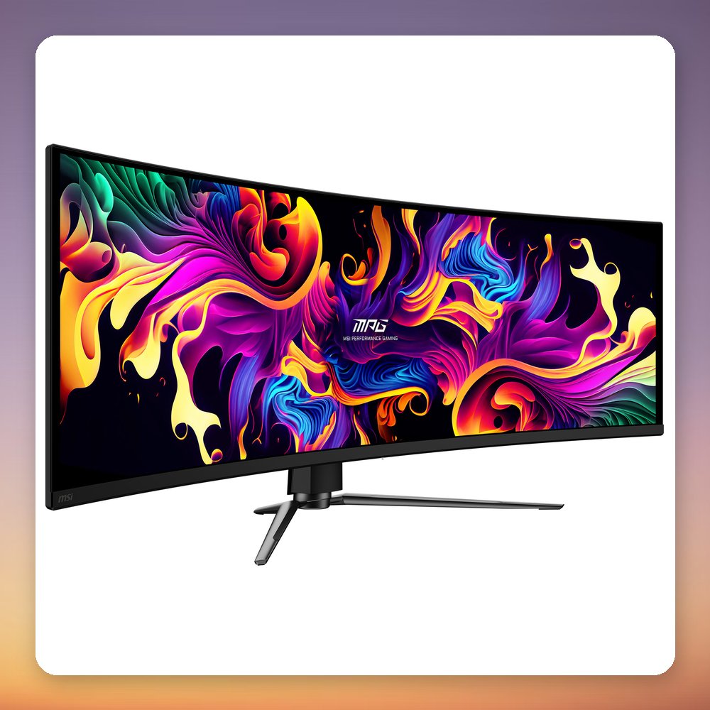 MSI MPG 491CQPDE QD-OLED 49" DQHD 144Hz 1800R Curved Gaming Monitor