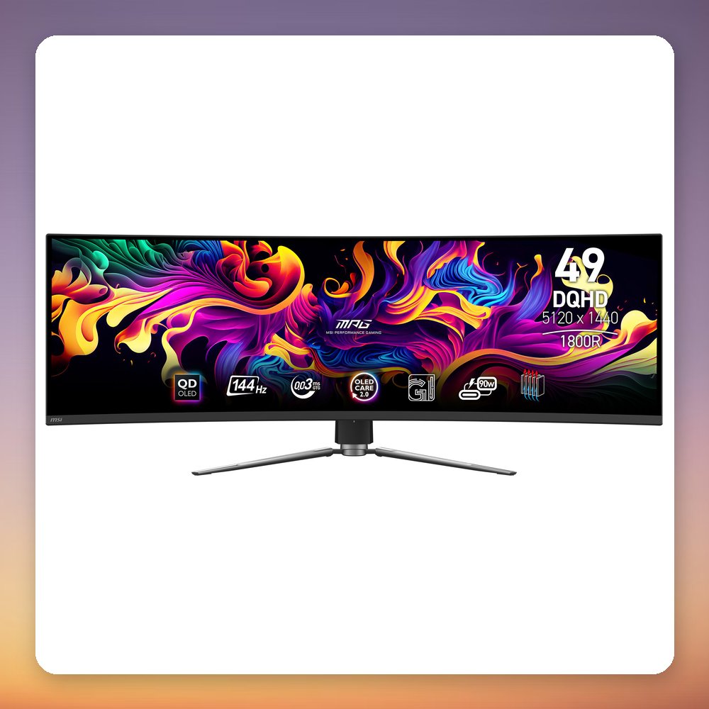MSI MPG 491CQPDE QD-OLED 49" DQHD 144Hz 1800R Curved Gaming Monitor – image 5