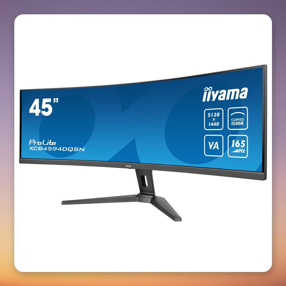 Iiyama ProLite XCB4594DQSN-B1 44" DQHD 165 Hz Curved VA Monitor – image 3