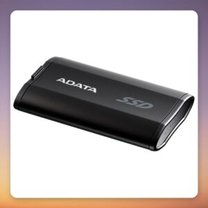ADATA SD810 4 TB External SSD, USB 3.2 Gen 2×2, 2000 MB/s, IP68, Black