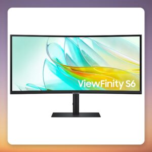 Samsung ViewFinity S65UC 34″ UWQHD 100 Hz Curved Monitor, USB-C 90W