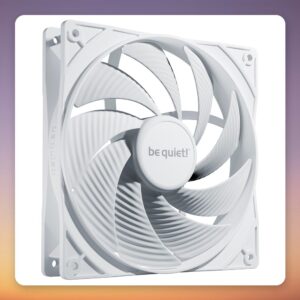 be quiet! Pure Wings 3 140 mm PWM High-Speed Case Fan, White, Single Pack