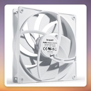 be quiet! Pure Wings 3 140 mm PWM High-Speed Case Fan, White, Single Pack