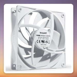 be quiet! Pure Wings 3 120 mm PWM high-speed Fan, White, 2100 RPM