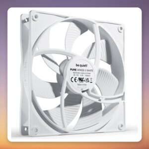 be quiet! Pure Wings 3 140 mm PWM Fan, White, Single Pack