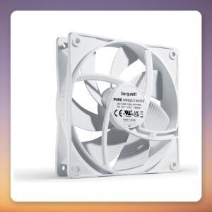 be quiet! Pure Wings 3 120 mm PWM Case Fan, White, Single Pack