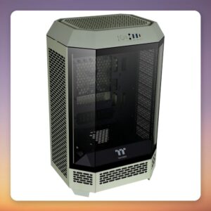 Thermaltake The Tower 300 Matcha Green Mini-Tower Case, Tempered Glass, Light Green