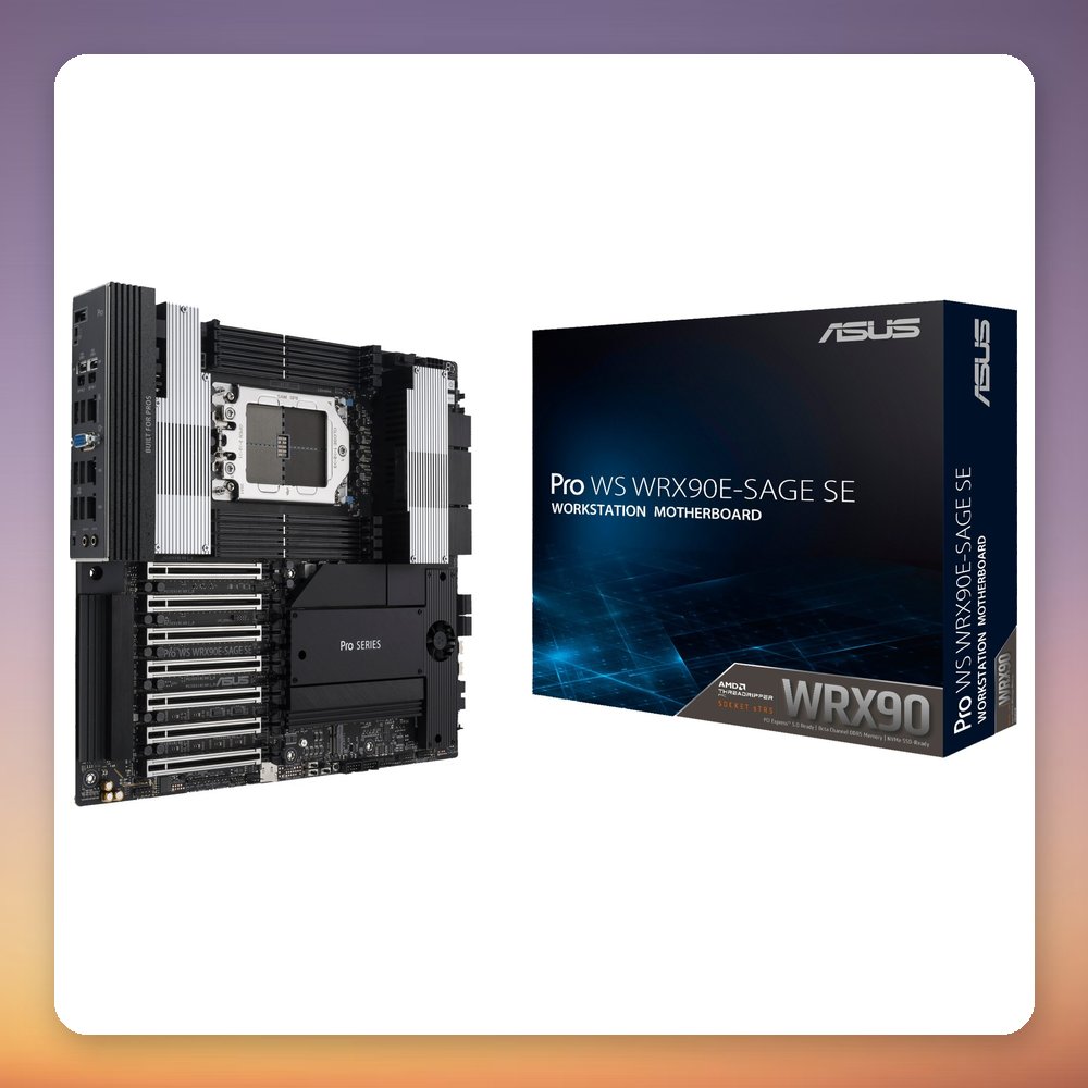 Asus PRO WS WRX90E-SAGE SE sTR5 EEB Workstation Motherboard, 8x DDR5 ECC, 7x PCIe 5.0 x16