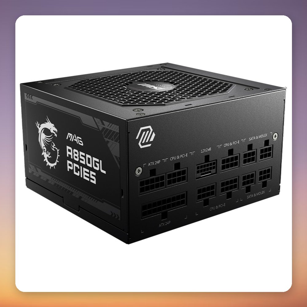 MSI MAG A850GL PCIE5 850W 80 PLUS Gold Fully Modular PSU – image 3