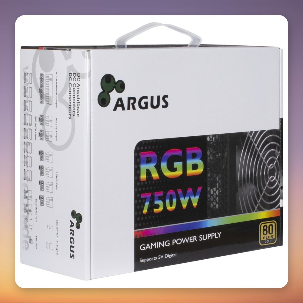 Inter-Tech Argus RGB-750W CM II 750W 80 PLUS Gold Semi-Modular PSU – image 3