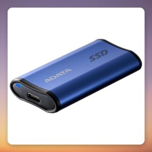 ADATA SE880 500 GB External SSD, USB-C 3.2 Gen 2×2 (20 Gbit/s), Blue