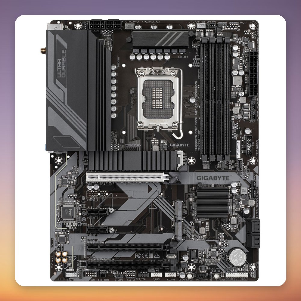 Gigabyte Z790 D AX ATX Motherboard, LGA 1700, DDR5, Wi-Fi 6E, 2.5GbE