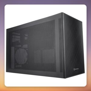 Silverstone SUGO 17 SST-SG17B Mini-Tower Micro-ATX Case, Black, 26 L
