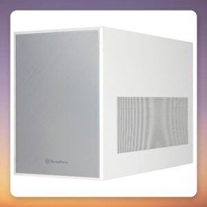 Silverstone SUGO 17 SST-SG17W Micro-ATX Mini Tower Case, White, 26 L