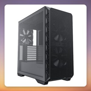 Montech AIR 903 BASE E-ATX Mid-Tower Case, Black, Tempered Glass, 3x 140 mm PWM Fans