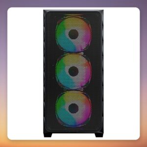 Montech AIR 903 MAX Mid Tower E-ATX Case, Black, Tempered Glass, 4 Fans