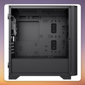 Montech AIR 100 ARGB Micro-ATX Mini-Tower Case, Black, Tempered Glass