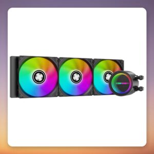 Xilence LiQuRizer LQ360G.ARGB 360 mm AIO Liquid Cooler, Black, 3x 120 mm ARGB Fans