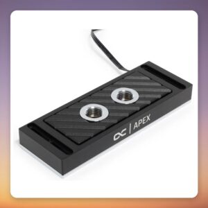 Alphacool Apex RAM X4 Water Cooler, Black, 4-Slot, 5x ARGB LEDs
