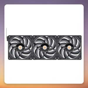 Thermaltake TOUGHFAN EX12 Pro Swappable Edition 120 mm PWM Fan, Black, 3-Pack