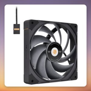 Thermaltake TOUGHFAN EX14 Pro 140 mm PWM Case Fan, Black, 3-Pack, Swappable Blades
