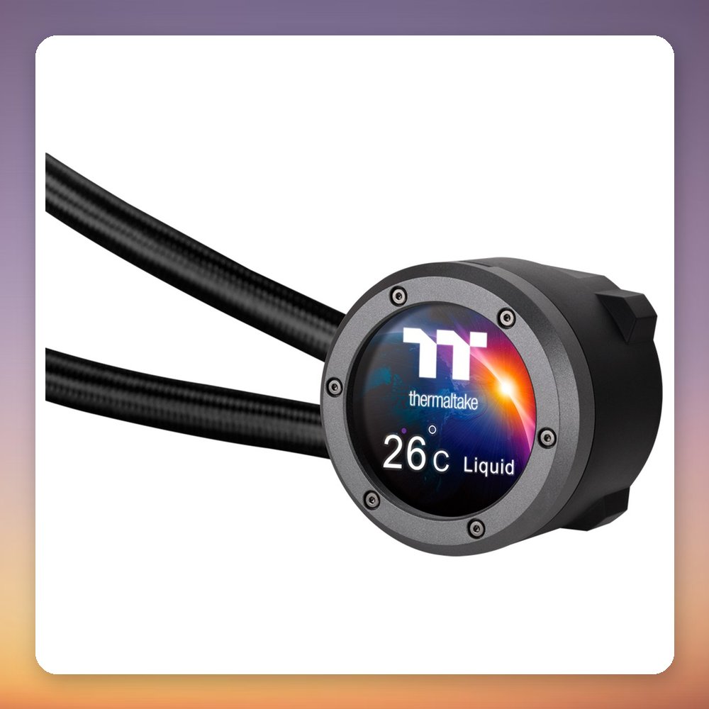 Thermaltake TH240 V2 Ultra EX ARGB 240 mm AIO Liquid Cooler with LCD Display, Black – image 4