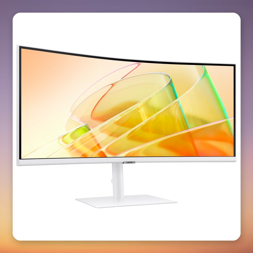 Samsung ViewFinity S65TC 34" UWQHD 100Hz Curved Monitor, Thunderbolt 4, White