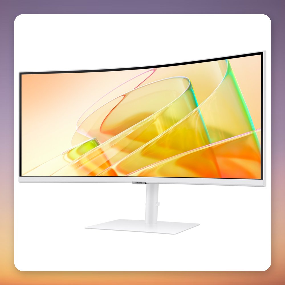 Samsung ViewFinity S65TC 34" UWQHD 100Hz Curved Monitor, Thunderbolt 4, White – image 3