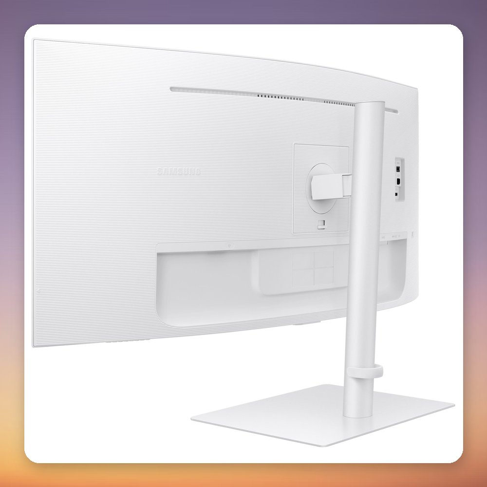 Samsung ViewFinity S65TC 34" UWQHD 100Hz Curved Monitor, Thunderbolt 4, White – image 4