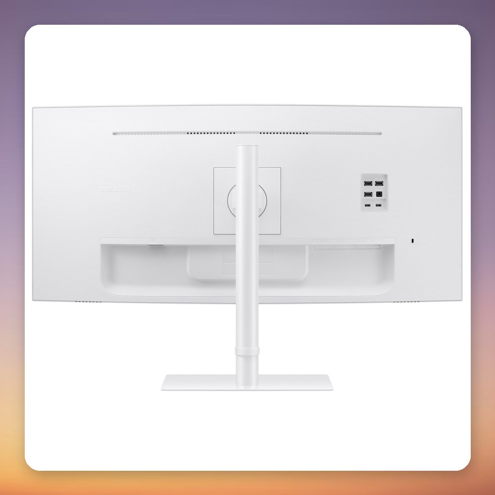 Samsung ViewFinity S65TC 34" UWQHD 100Hz Curved Monitor, Thunderbolt 4, White – image 5