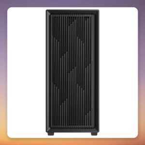 Sharkoon VK2 ATX Midi Tower Case, Black, Mesh Front, 2x 120 mm Fans