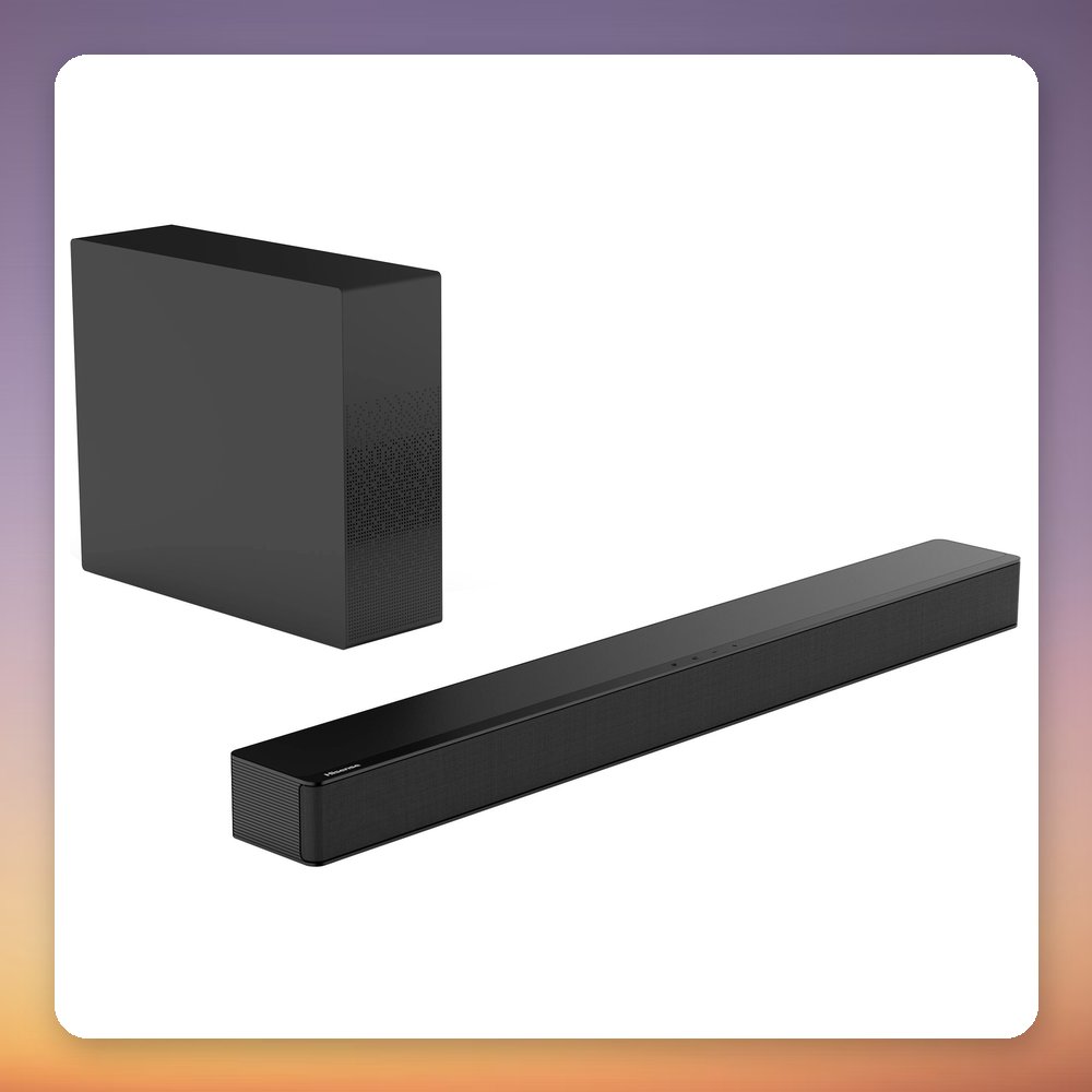 Hisense HS2100 2.1 Soundbar with Wireless Subwoofer, 240W, Bluetooth 5.3, HDMI ARC