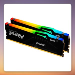 Kingston FURY Beast RGB 64 GB DDR5-6400 CL32 (2×32 GB) Intel XMP / AMD EXPO