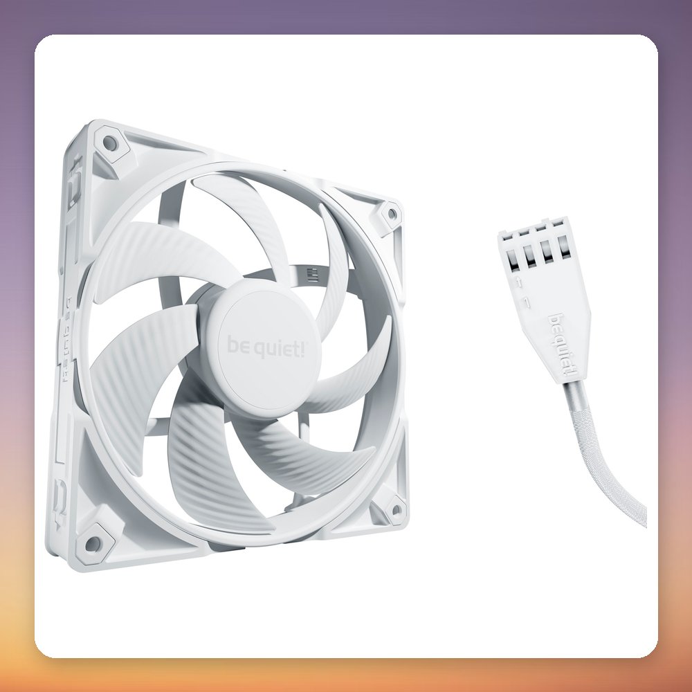 be quiet! Silent Wings Pro 4 140 mm PWM Fan, White, Single Pack – image 2