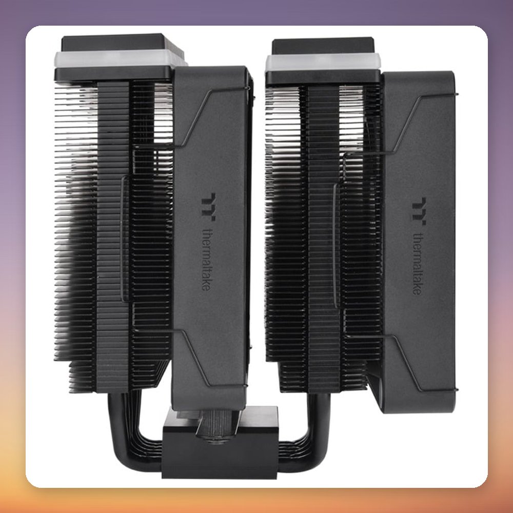 Thermaltake ASTRIA 600 ARGB Dual Tower CPU Cooler, 6 Heatpipes, 265W TDP, Black – image 4