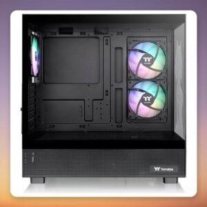 Thermaltake View 270 SP Edition Mid-Tower Case, Black, Tempered Glass x 2, 3x ARGB Fans