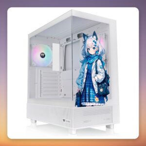 Thermaltake View 270 SP Edition Snow White Mid-Tower Case, Dual Tempered Glass