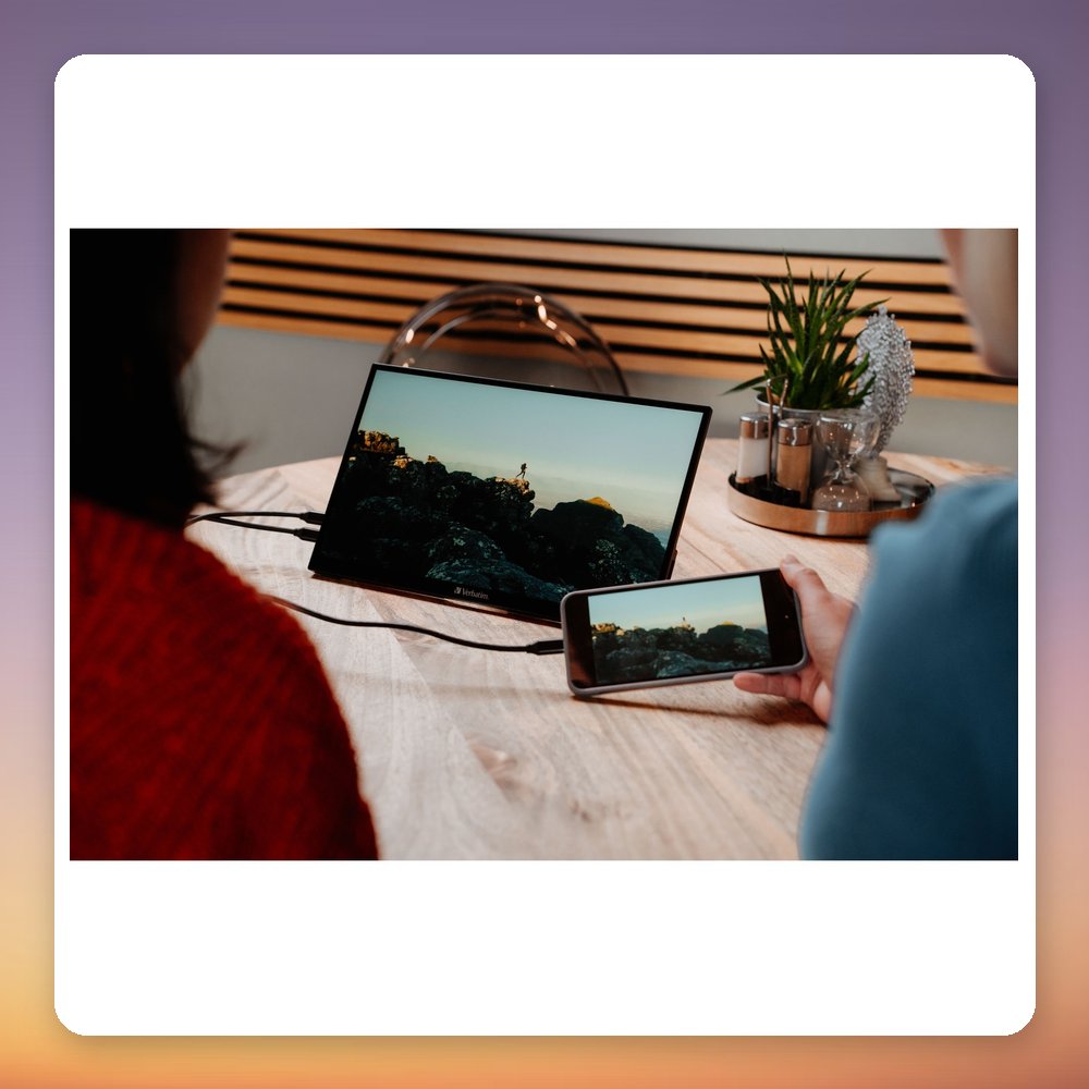 Verbatim PMT-14 14-Inch Full HD IPS Portable Touchscreen Monitor, USB-C – image 5