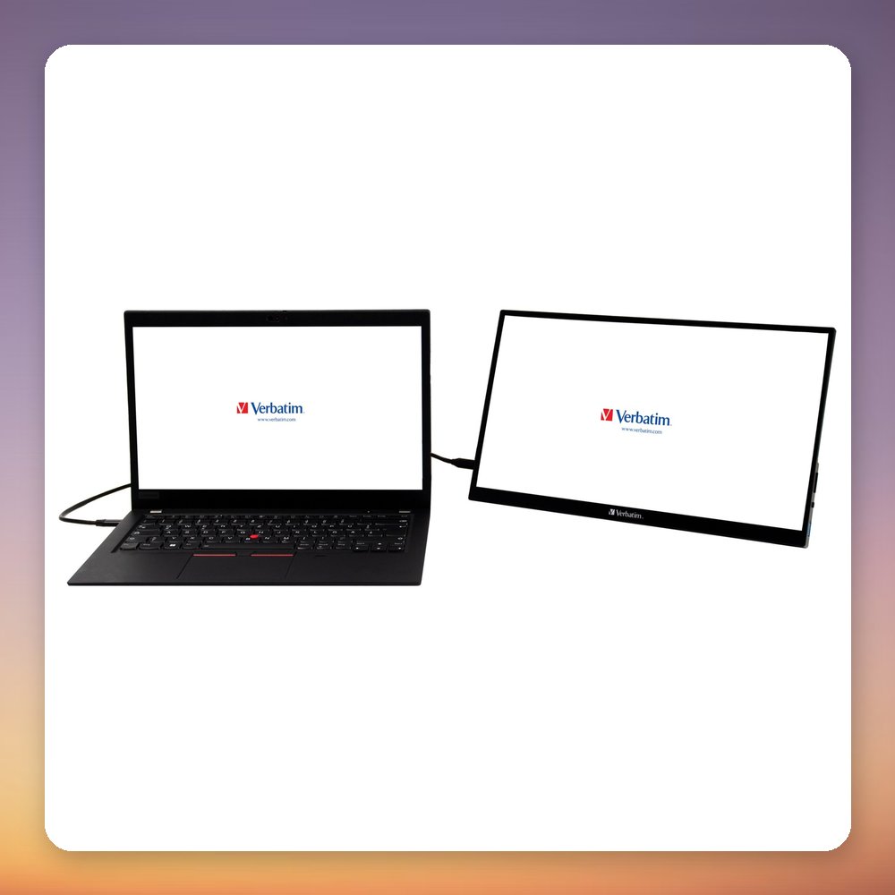 Verbatim PMT-15 15.6" Full HD IPS Portable Touchscreen Monitor, USB-C, HDR