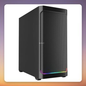 Sharkoon AK4 RGB Strip ATX Mid-Tower Case, Black, Mesh Front