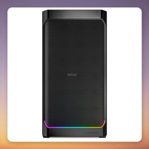 Sharkoon MK4 RGB Strip Micro-ATX Mini-Tower Case, Black, Mesh Front